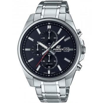 CASIO Edifice Chronograph  - EFV-610D-1AVUEF,  Silver case with Stainless Steel Bracelet