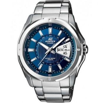 CASIO Edifice -  EF-129D-2AVEF,  Silver case with Stainless Steel Bracelet