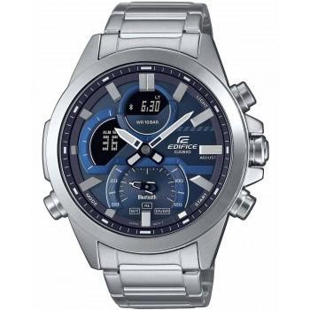 CASIO Edifice Smartwatch  Bluetooth Chronograph - ECB-30D-2AEF,  Silver case with Stainless Steel Bracelet