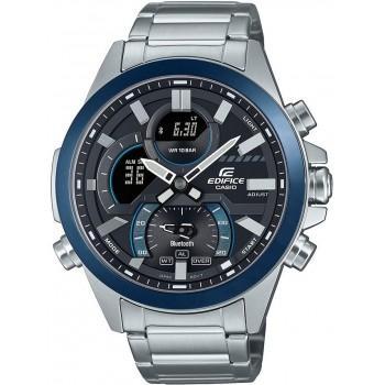 CASIO Edifice Smartwatch  Bluetooth Chronograph - ECB-30DB-1AEF,  Silver case with Stainless Steel Bracelet