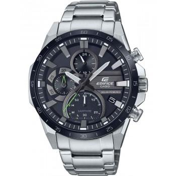 CASIO Edifice Solar Powered Premium  Chronograph - EFS-S620DB-1AVUEF,  Silver case with Stainless Steel Bracelet