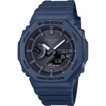 CASIO G-Shock  Bluetooth Chronograph - GA-B2100-2AER  Blue case with Blue Rubber Strap