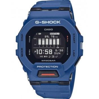 CASIO G-Shock Bluetooth G-Squad - GBD-200-2ER  Blue case with Blue Rubber Strap 