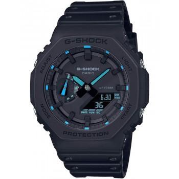 CASIO G-Shock Chronograph - GA-2100-1A2ER  Black case with Black Rubber Strap
