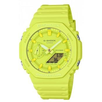 CASIO G-Shock Chronograph - GA-2100-9A9ER  Light Green case with Light Green Rubber Strap