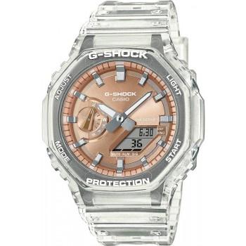 CASIO G-Shock Chronograph - GA-2100BM-7A5ER  Transparent  case with Transparent  Rubber Strap