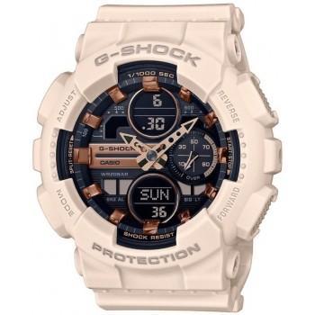 CASIO G-Shock Chronograph - GMA-S140M-4AER  Beige case with Beige Rubber Strap