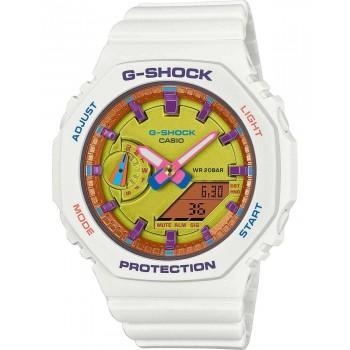 CASIO G-Shock Chronograph - GMA-S2100BS-7AER  White case with White Rubber Strap