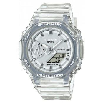CASIO G-Shock Chronograph - GMA-S2100SK-7AER, Transparent case with Transparent Rubber Strap