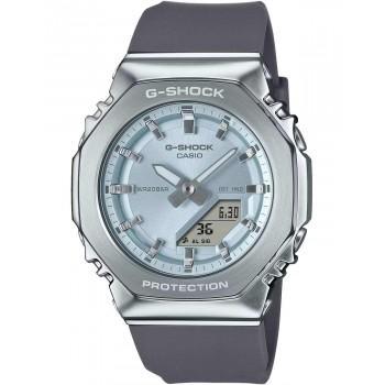 CASIO G-Shock Dual Time Chronograph - GM-S2110-2AER  Silver case with Grey Rubber Strap