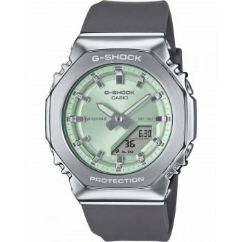 CASIO G-Shock Dual Time Chronograph - GM-S2110-3AER  Silver case with Grey Rubber Strap