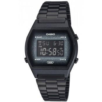 CASIO Vintage - B-640WBG-1BEF,  Black case with Stainless Steel Bracelet