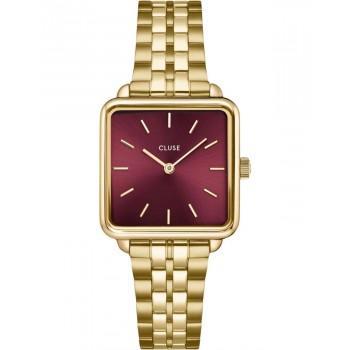 CLUSE La Tetragone - CW10312, Gold case with Stainless Steel Bracelet