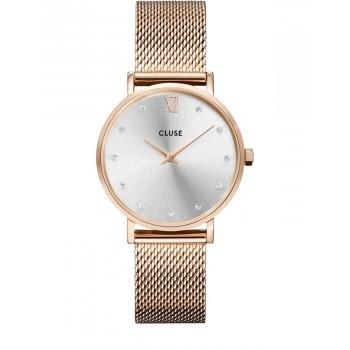 CLUSE Minuit Crystals  - CW10205, Rose Gold case with Stainless Steel Bracelet
