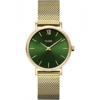 CLUSE Minuit - CW10206,  Gold case with Stainless Steel Bracelet