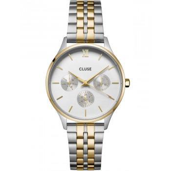 CLUSE Minuit  - CW10704, Silver case with Stainless Steel Bracelet