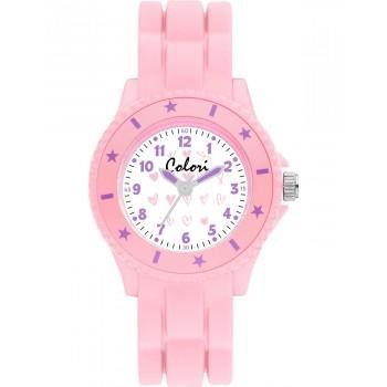 COLORI Kids - CLK121  Pink case with Pink Rubber Strap