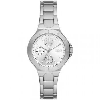 DKNY Chambers Multifunction - NY6678, Silver case with Stainless Steel Bracelet