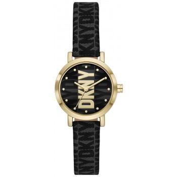 DKNY Soho Midi - NY6672  Gold case with Black Fabric Strap