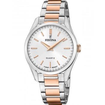 FESTINA  Crystals Ladies - F20620/1, Silver case with Stainless Steel Bracelet