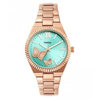 FOSSIL Scarlette - ES5277  Rose Gold  case with Stainless Steel Bracelet