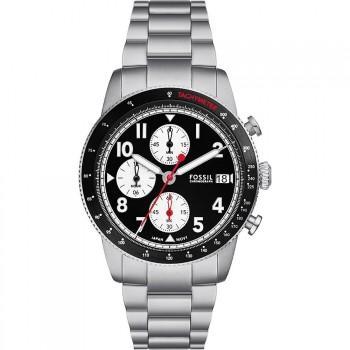 Fossil Sport Tourer Chronograph - FS6045, Silver case with Stainless Steel Bracelet