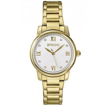 GREGIO Louise - GR340020, Gold case with Stainless Steel Bracelet