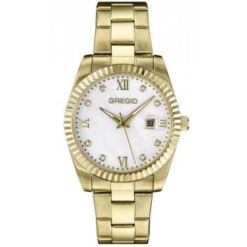 GREGIO Mallory - GR360020 Gold case with Stainless Steel Bracelet