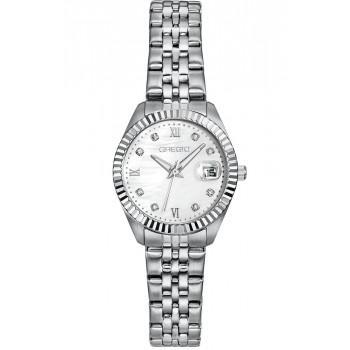 GREGIO Mallory Petit Crystals - GR480010  Silver case with Stainless Steel Bracelet