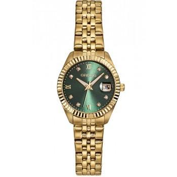 GREGIO Mallory Petit Crystals - GR480021 Gold case with Stainless Steel Bracelet