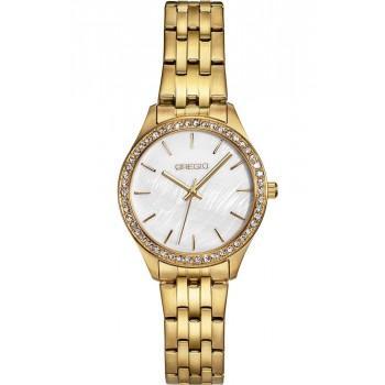 GREGIO Supernova Crystals - GR520020 Gold case with Stainless Steel Bracelet