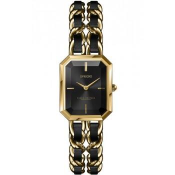 GREGIO Vassia Kostara Collection - VK102024, Gold case with Stainless Steel Bracelet