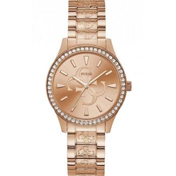 GUESS  Anna Crystals - W1280L3 , Rose Gold case with Stainless Steel Bracelet