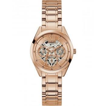 GUESS Clear Cut  - GW0253L3 , Rose Gold case with Stainless Steel Bracelet
