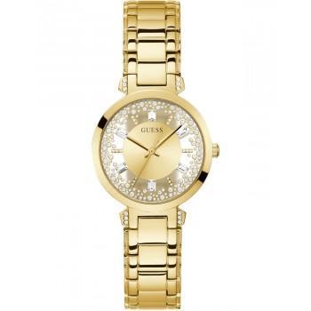 GUESS Crystals Clear  - GW0470L2,  Gold case with Stainless Steel Bracelet