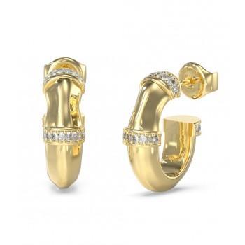 GUESS STEEL Σκουλαρίκια από Ανοξείδωτο ατσάλι Gold JUBE05164JWYGT/U