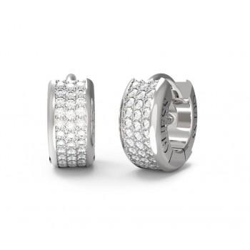GUESS STEEL Σκουλαρίκια από Ανοξείδωτο ατσάλι Silver JUBE04583JWRHT/U