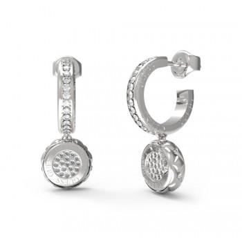 GUESS STEEL Σκουλαρίκια από Ανοξείδωτο ατσάλι Silver JUBE04596JWRHT/U
