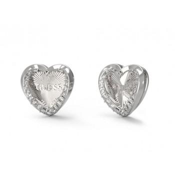 GUESS STEEL Σκουλαρίκια από Ανοξείδωτο ατσάλι Silver JUBE04609JWRHT/U