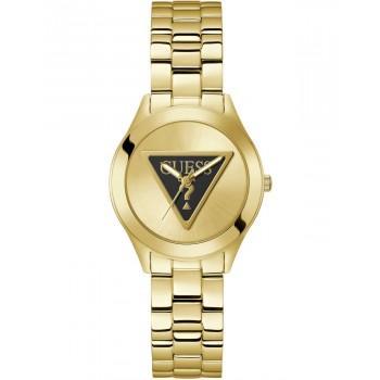 GUESS Tri Plaque - GW0675L2, Gold case with Stainless Steel Bracelet