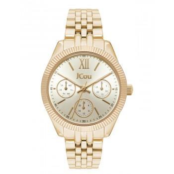 JCOU Queen's - JU19058-3, Gold case with Stainless Steel Bracelet