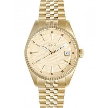JCOU Queen's Land - JU19071-4,  Gold case with Stainless Steel Bracelet