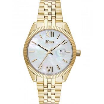 JCOU Queen's Mini - JU17031-19,  Gold case with Stainless Steel Bracelet