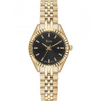JCOU Queen's Petit ΙΙ - JU19066-7,  Gold case with Stainless Steel Bracelet