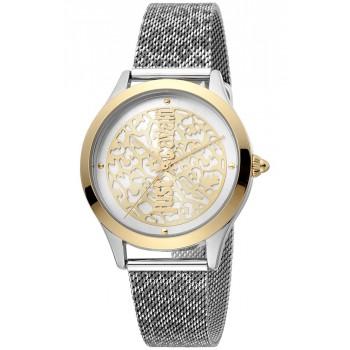 JUST CAVALLI Animal - JC1L170M0085  Silver case with Stainless Steel Bracelet