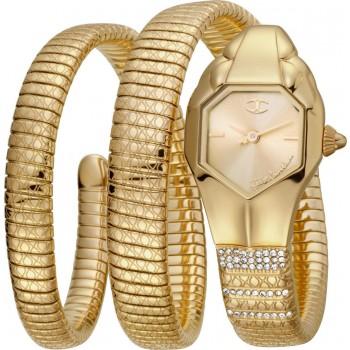 JUST CAVALLI Glam Chic Crystals - JC1L112M0025,  Gold case with Stainless Steel Bracelet
