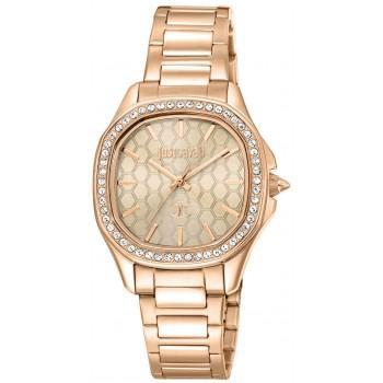 JUST CAVALLI  Quadro - JC1L263M0075,  Rose Gold case with Stainless Steel Bracelet