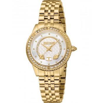 JUST CAVALLI Snake Crystals - JC1L275M0045,  Gold case with Stainless Steel Bracelet