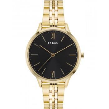 LE DOM Essence  - LD.1275-5, Gold case with Stainless Steel Bracelet