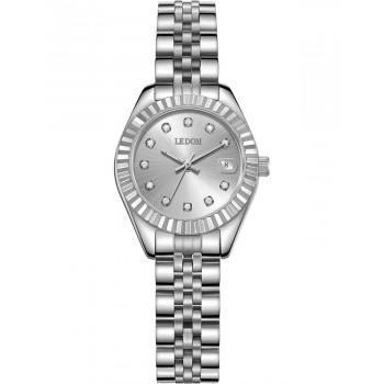 LE DOM Miracle Crystals  - LD.1500-3, Silver case with Stainless Steel Bracelet